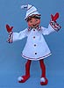 Annalee 14" White Christmas Candy Elf - Mint - 502708