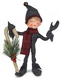 Annalee 9" Plaid & Pine Elf 2023 - Mint - 510323