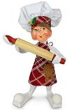 Annalee 9" White Sugar & Spice Baker Chef Elf 2020 - Mint - 510820