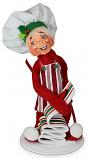 Annalee 5" Ribbon Candy Chef Elf 2021 - Mint - 511021