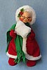 Annalee 7" Mrs Santa with Muff - Velour - No Stand - Mint - 521585a