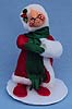 Annalee 7" Mrs Santa with Muff - Velour - Closed Eyes - Mint - 521588xx