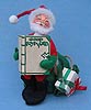 Annalee 7" Santa with Gift List & Toy Bag - Mint / Near Mint - 522585