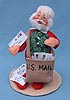 Annalee 7" Santa with Mailbag and Letters - Mint / Near Mint - 523491