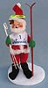 Annalee 7" Skiing Santa - Closed Eyes - Near Mint / Excellent - 524293xo