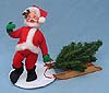 Annalee 7" Santa with Tree & Sled - Near Mint - 524494