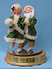 Annalee 10" Mr & Mrs Old World Skaters with Music Box - Mint / Near Mint - 535294