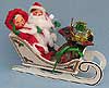 Annalee 7" Sleigh Ride Santa Couple - Mint - 536496x
