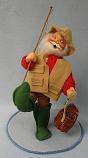 Annalee 10" Hook Line & Fishing Santa - Very Good - 539496c-939