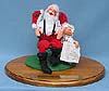Annalee 10" Santa in Rocking Chair and Child - Very Good - 540087a
