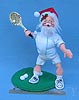 Annalee 10" Tennis Santa with Plaque - Mint - 541892