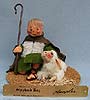 Annalee 10" Nativity Shepherd Boy and Lamb with Plaque - Mint - 542291