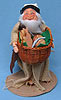 Annalee 10" Peasant Holding Basket with Bread and Fish - Mint - 543697