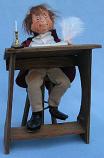 Annalee 10" Dickens Christmas Eve Bob Cratchet Sitting at Desk - Excellent - 547092b