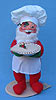 Annalee 12" Chef Santa Holding Pie - Mint - 549292