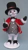 Annalee 9" Classy Snowman with Houndstooth Vest 2014 - Mint - 550114