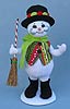 Annalee 9" Jolly Lolli Snowman with Broom 2015 - Mint - 550115