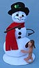Annalee 9" Snowman's Best Friend - Mint - 550211