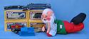 Annalee 18" Santa Playing with Electric Train - Mint - 551690