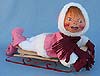 Annalee 18" Girl on Flexible Flyer Sled - Mint - 570690def