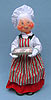 Annalee 13" Baking Mrs Santa with Tray of Gingerbread Cookies - Near Mint - 582104