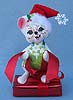 Annalee 6" Snowflake Mouse on Gift Box - Mint - 600612