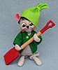 Annalee 6" Shoveling Mouse 2014 - Mint - 601014