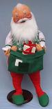Annalee 30" Santa with Vest & Cardholder Sack - Near Mint / Excellent - 601088