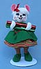 Annalee 6" Workshop Girl Mouse - Mint - 601212