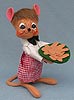 Annalee 8" Chef Mouse Holding Tray of Gingerbread Men 2014 - Mint - 601214