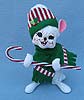 Annalee 6" Shimmermint Candycane Mouse - Mint - 601311