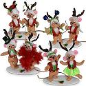 Annalee 3" Santa's Reindeer Team 2020 - Mint - 610020