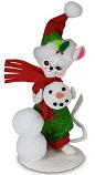 Annalee 5" Very Merry Snowman Mouse 2020 - Mint - 610620