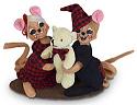 Annalee 5" Winter Woods PJ Mice 2022 - Mint - 610822