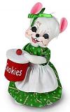 Annalee 6" Cookie Jar Girl Mouse 2022 - Mint - 611122