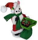 Annalee 6" Very Merry Santa Mouse with Toy Sack 2020 - Mint - 611320