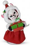 Annalee 6" Very Merry Mrs Santa Mouse 2020 - Mint - 611420