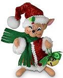 Annalee 6" Crimson Crush Boy Mouse with Bell 2022 - Mint - 611522