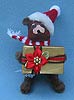 Annalee 5" Christmas Gift Bear - Mint - 629602