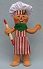 Annalee 10" Gingerbread Chef with Rolling Pin 2016 - Mint - 650116