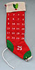 Annalee 28" Advent Countdown Stocking with Mouse Head 2016 - Mint - 650516