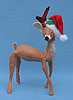 Annalee 10" Reindeer with Santa Hat - Mint / Near Mint - 650580feltx