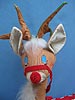 Annalee 36" Reindeer with Closed Eyes & Red Nose - Excellent - 670071