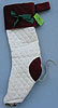 Annalee 22" Quilted Victorian Stocking - Mint - 688086