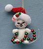 Annalee 3" Ribbon Mouse Ornament - Mint - 700110
