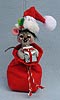 Annalee 3" Snowflake Mouse with Gift Ornament 2017 - Mint - 700117
