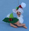 Annalee 4" Holly Berry Fawn Ornament 2015 - Mint - 700315