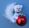 Annalee 3" Trim A Tree Kitty Cat Ornament - Mint - 700908