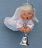 Annalee 3" Silver Sparkle Angel with Bell Ornament 2013 - Mint - 700913