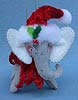 Annalee 4" Cozy Christmas Grey Elephant Ornament - Mint - 701112